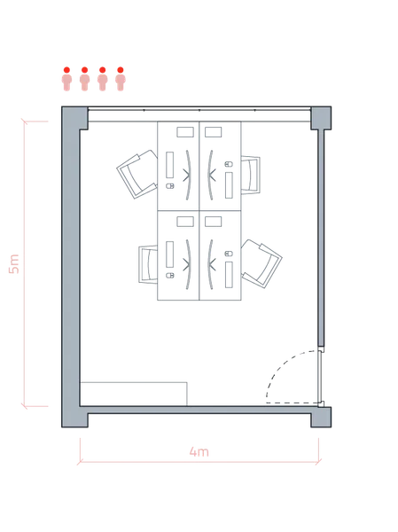 Large office Floor plan 1