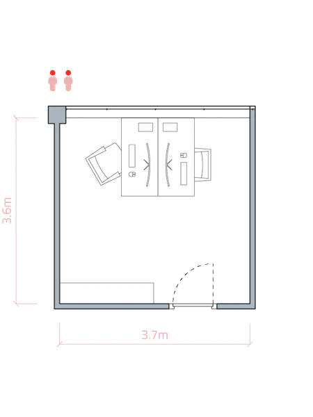 Medium office Floor plan 1