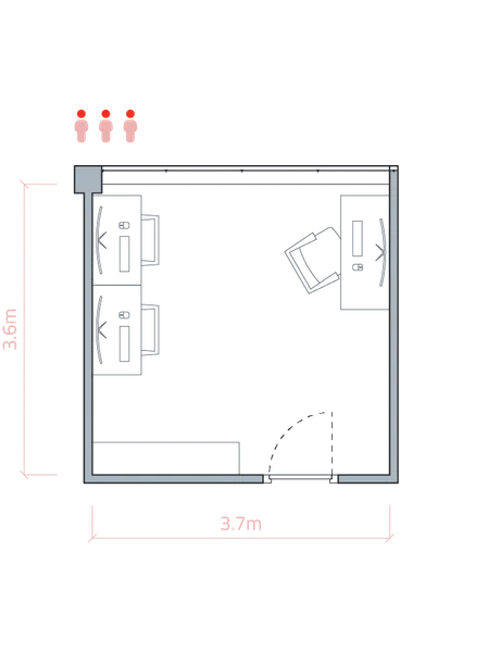 Medium office Floor plan 2